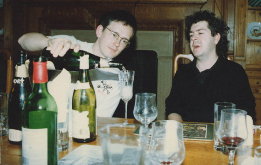 Roger O'Donnell and Lol Tolhurst of The Cure, circa 1988-89